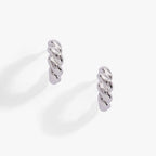 Puffy Rope Textured Huggie Hoop Earring - Willow & Luna