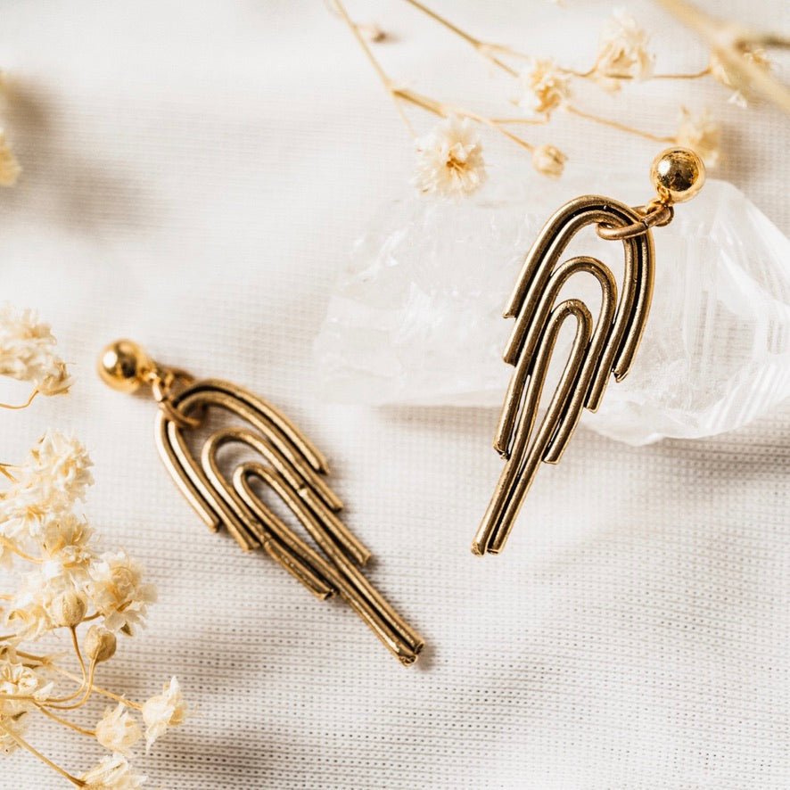 rainbow earrings - Willow & Luna