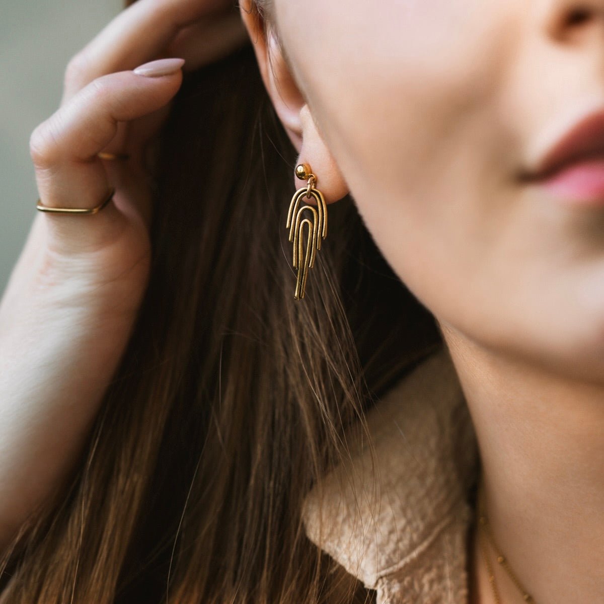 rainbow earrings - Willow & Luna