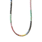 Rainbow Sapphire and Opal Gemstone Beaded Necklace - Willow & Luna