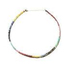 Rainbow Sapphire and Opal Gemstone Beaded Necklace - Willow & Luna