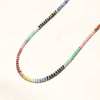 Rainbow Sapphire and Opal Gemstone Beaded Necklace - Willow & Luna