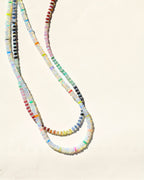 Rainbow Sapphire and Opal Gemstone Beaded Necklace - Willow & Luna