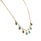 Rise & Shine Collar Necklace - Turquoise - Willow & Luna
