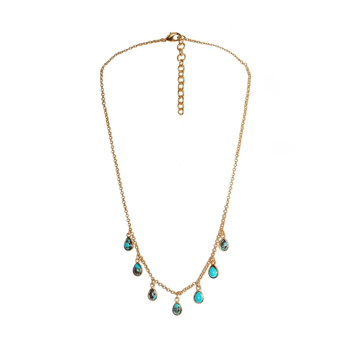 Rise & Shine Collar Necklace - Turquoise - Willow & Luna