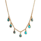 Rise & Shine Collar Necklace - Turquoise - Willow & Luna