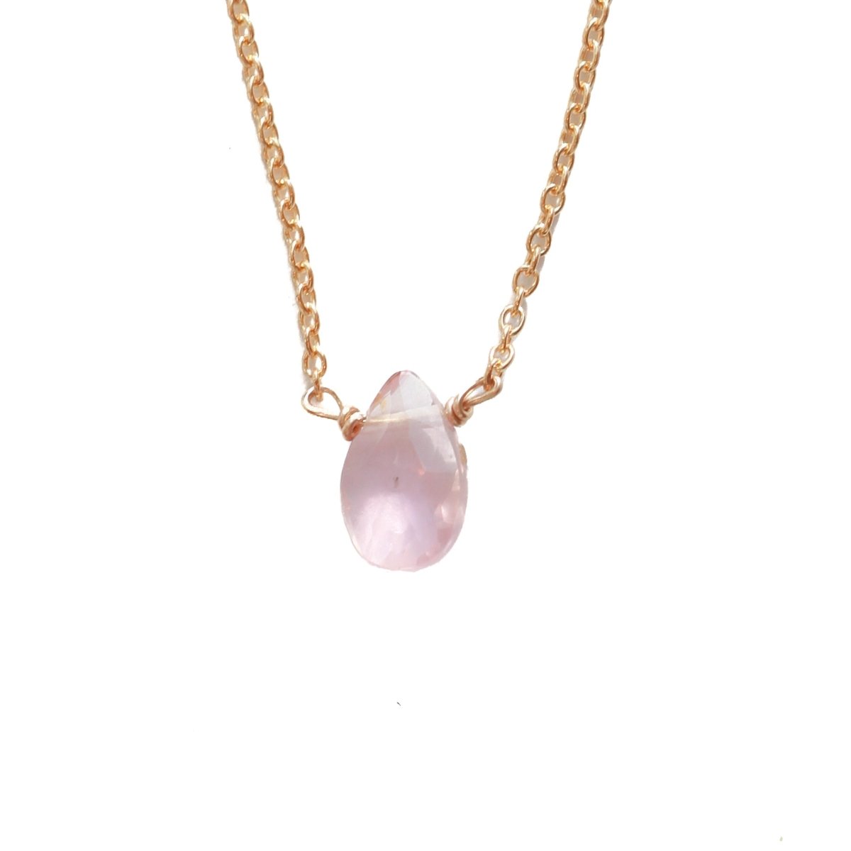 Rose Quartz Little Gemstone Necklace - Willow & Luna