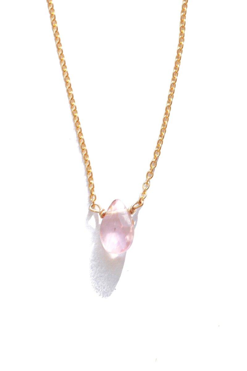 Rose Quartz Little Gemstone Necklace - Willow & Luna