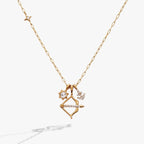 Sagittarius Zodiac Charm Cluster Necklace - Willow & Luna