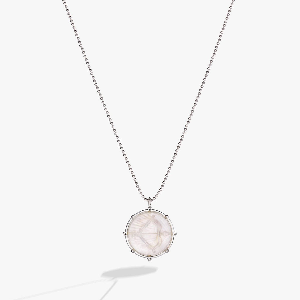 Sagittarius Zodiac Double - Sided Charm Necklace - Willow & Luna
