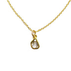 Salt and Pepper Diamond Slice Necklace - Willow & Luna