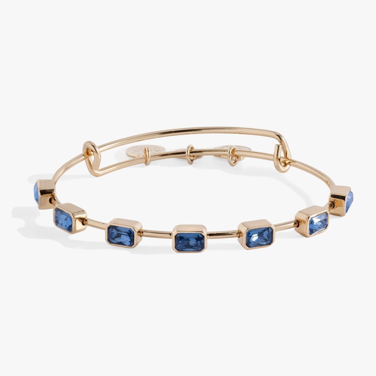 September Birthstone Emerald Cut Bangle - Willow & Luna
