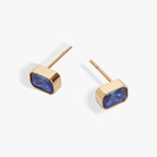 September Emerald - Cut Birthstone Stud Earrings - Willow & Luna