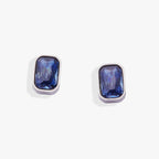 September Emerald - Cut Birthstone Stud Earrings - Willow & Luna