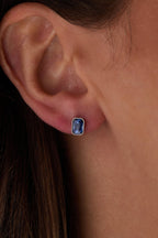 September Emerald - Cut Birthstone Stud Earrings - Willow & Luna