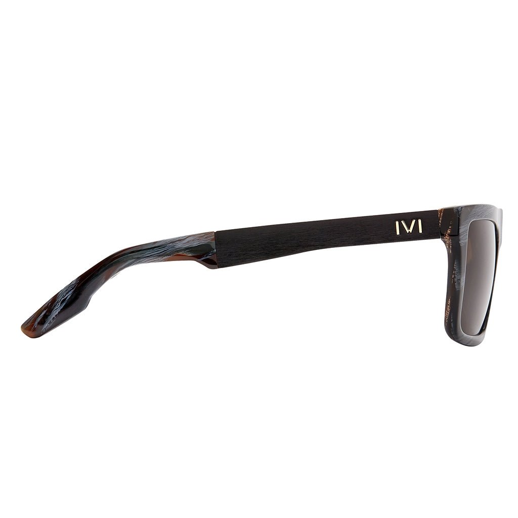 Sepulveda: Polished Double Horn - Brushed Black / Bronze Polarized Lens - Willow & Luna