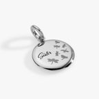 Sister Dragonfly Disc Charm - Willow & Luna