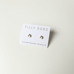 small crescent stud - Willow & Luna