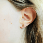 small crescent stud - Willow & Luna
