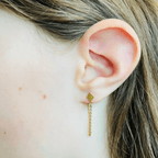 Small Diamond & Chain Studs - Willow & Luna