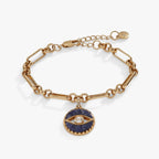 Sodalite Evil Eye Chain Bracelet - Willow & Luna