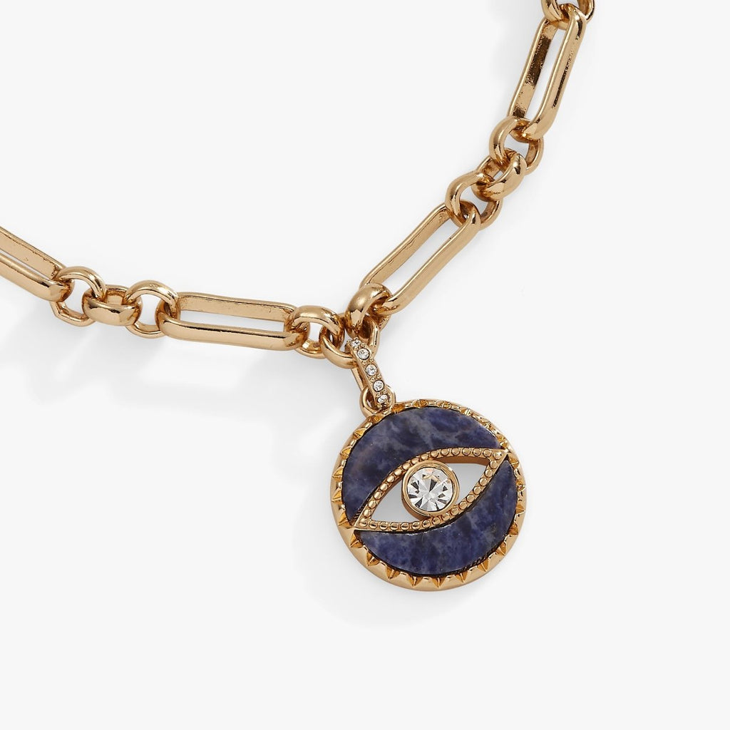 Sodalite Evil Eye Chain Bracelet - Willow & Luna