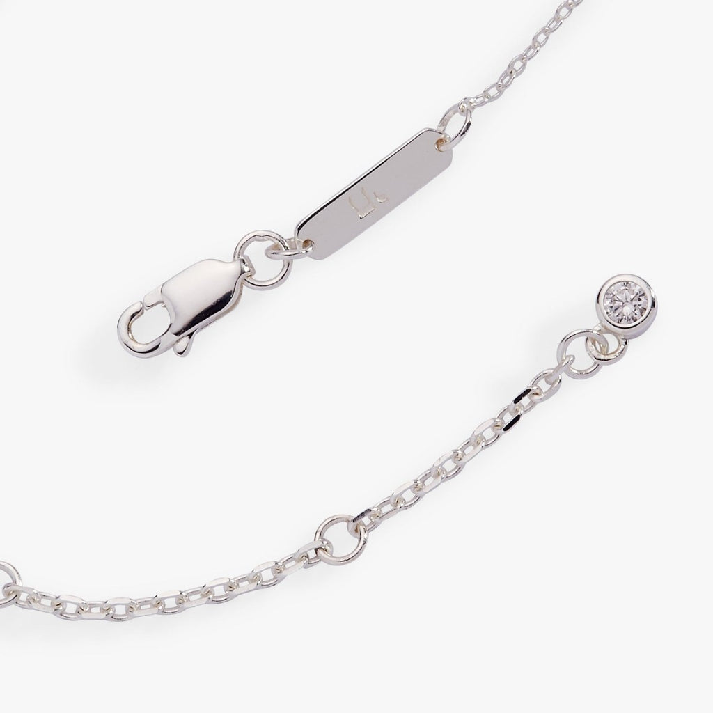Star of David Delicate Pave Beaded Chain Bracelet - Willow & Luna