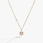 Star of David Delicate Pave Crystal Pendant Necklace - Willow & Luna