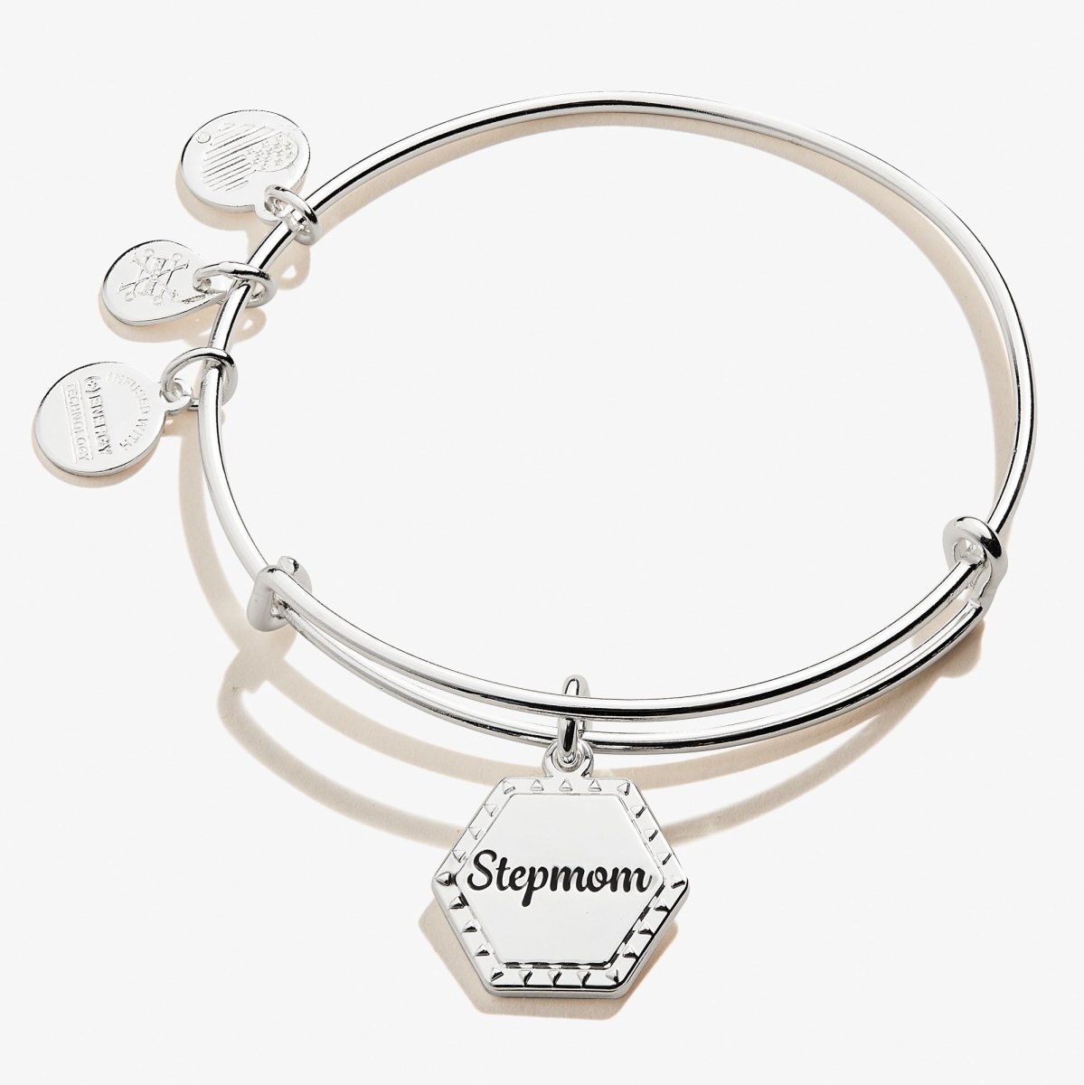 Stepmom 'You're In My Heart Forever' Charm Bangle - Willow & Luna