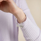 Stepmom 'You're In My Heart Forever' Charm Bangle - Willow & Luna
