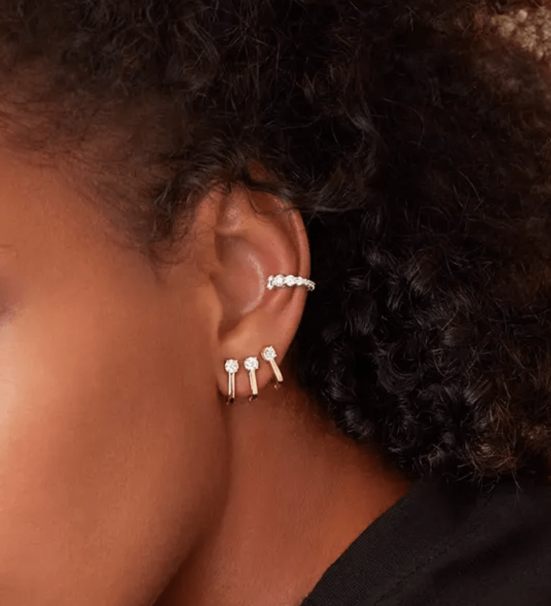 Studded Diamond Earrings - Willow & Luna