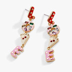 Sweet Shop 'Love' Linear Drop Statement Earrings - Willow & Luna