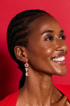 Sweet Shop 'Love' Linear Drop Statement Earrings - Willow & Luna