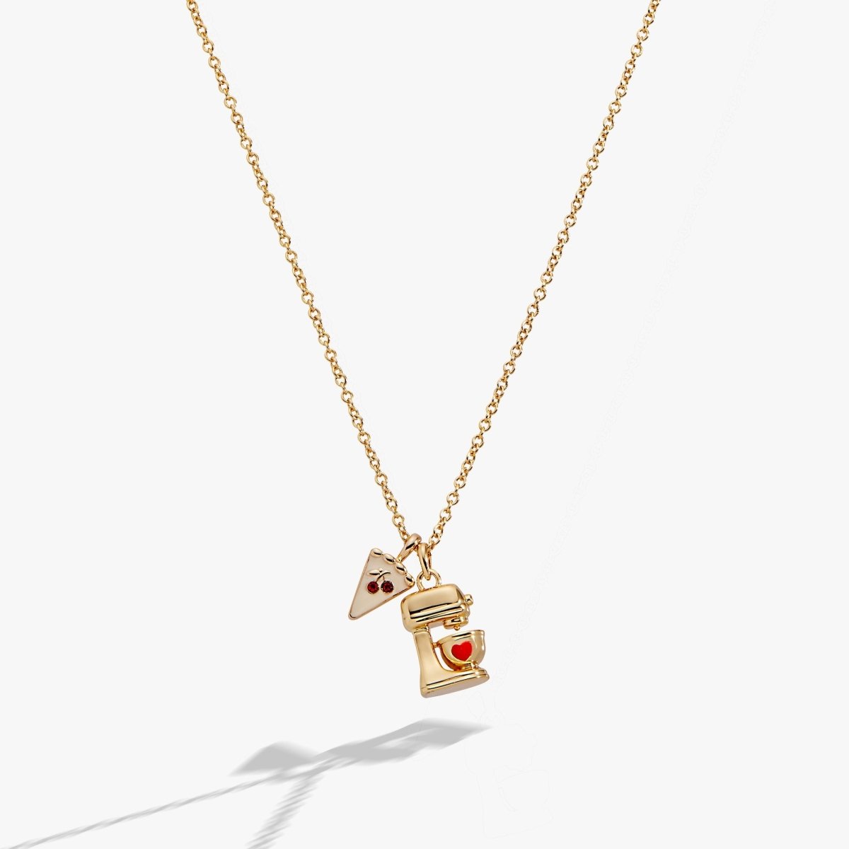 Sweet Shop Pie and Kitchen Mixer Charm Pendant Necklace - Willow & Luna