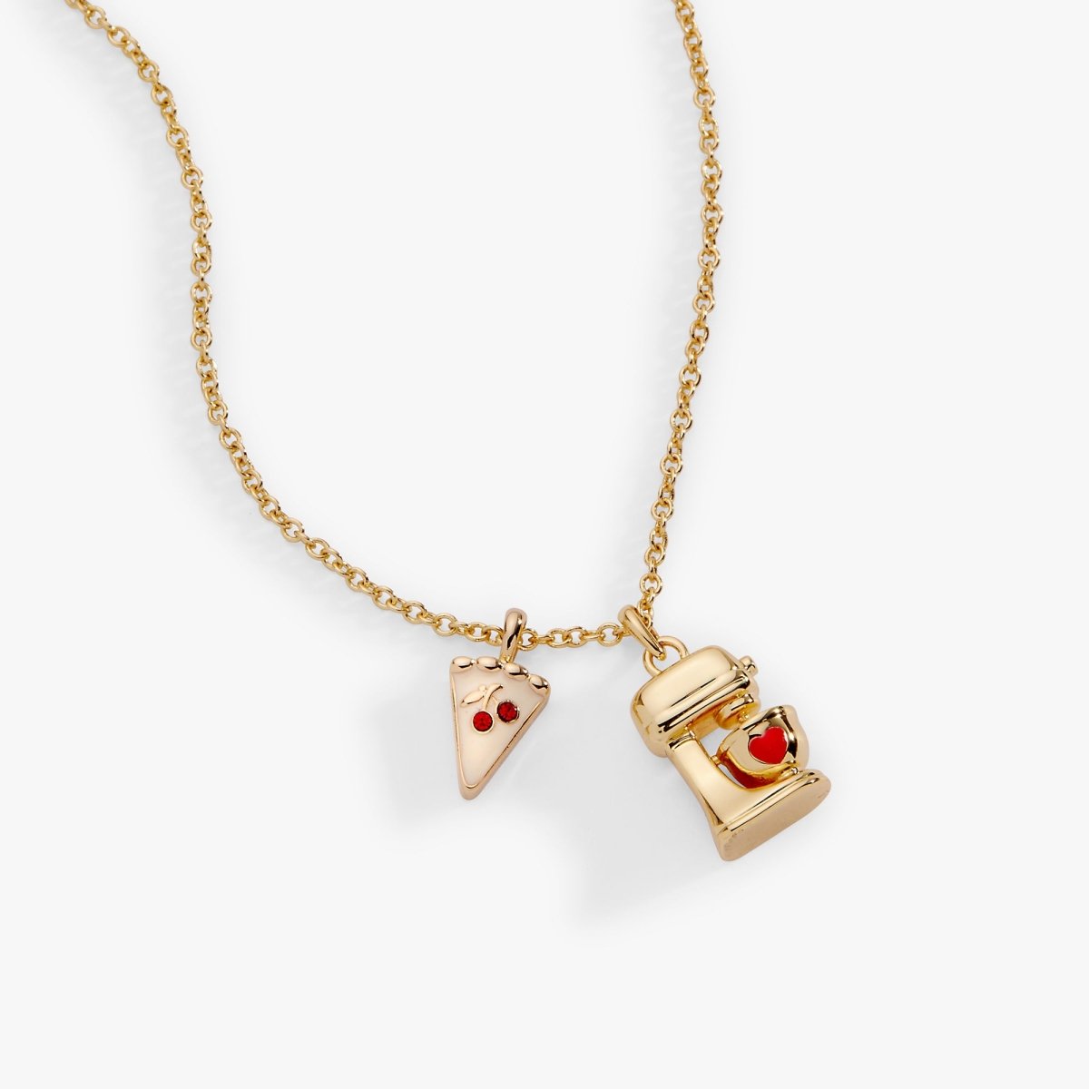 Sweet Shop Pie and Kitchen Mixer Charm Pendant Necklace - Willow & Luna