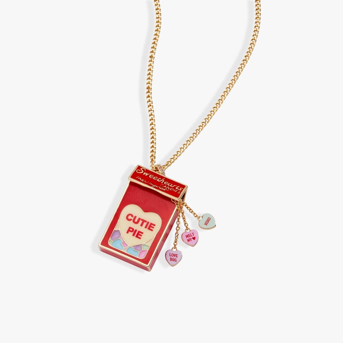 Sweethearts® Box Locket And Heart Charm Necklace - Willow & Luna