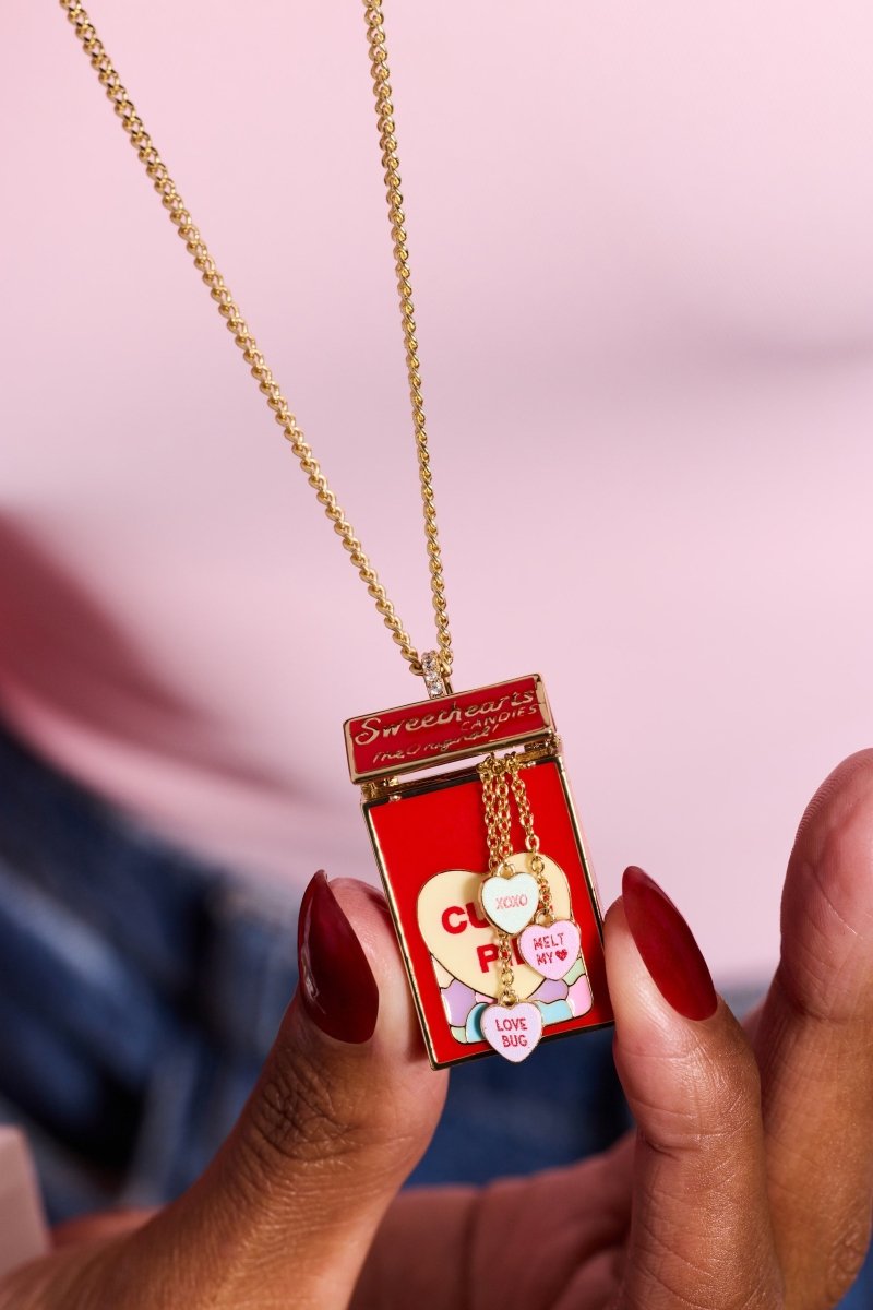 Sweethearts® Box Locket And Heart Charm Necklace - Willow & Luna