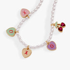 Sweethearts® ‘XOXO’ Heart Charm Beaded Pearl Bracelet - Willow & Luna
