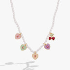 Sweethearts® ‘XOXO’ Heart Charm Pearl Beaded Necklace - Willow & Luna