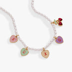 Sweethearts® ‘XOXO’ Heart Charm Pearl Beaded Necklace - Willow & Luna