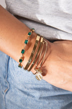 Taurus Zodiac Charm Bangle - Willow & Luna