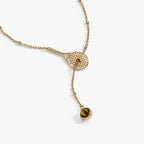 Tennis Racket Y-Necklace