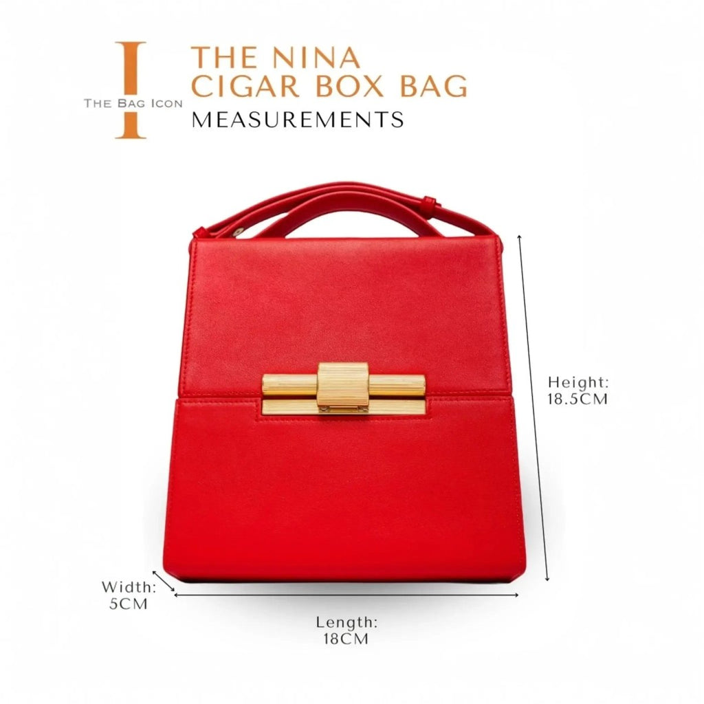 THE NINA CIGAR BOX BAG - Willow & Luna