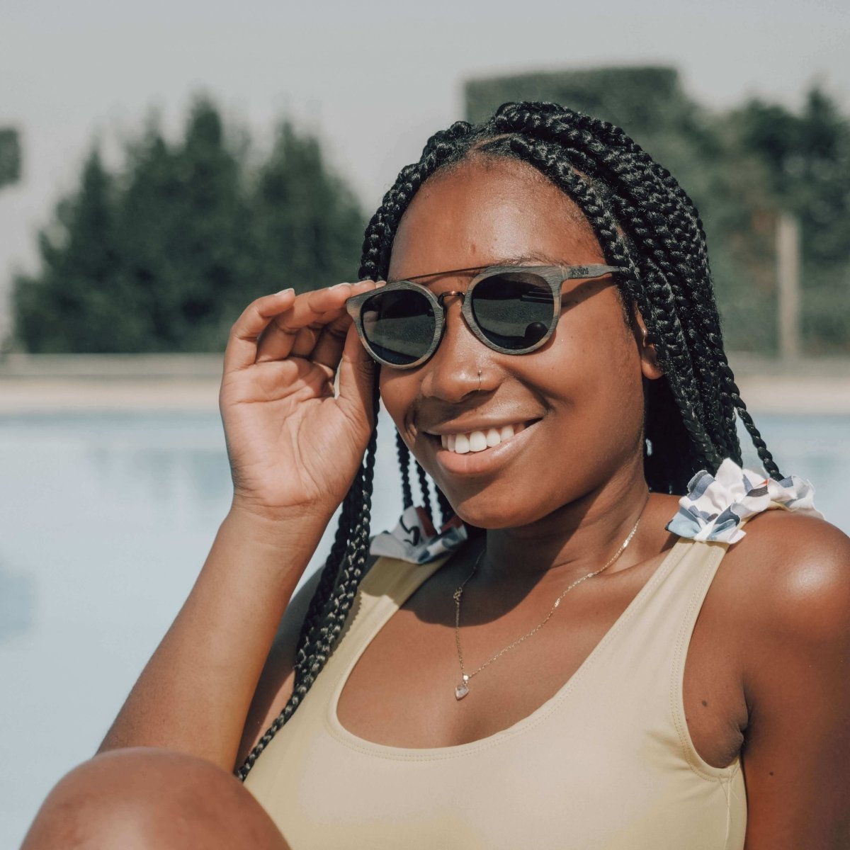 The Shiva - Wooden Sunglasses - Willow & Luna