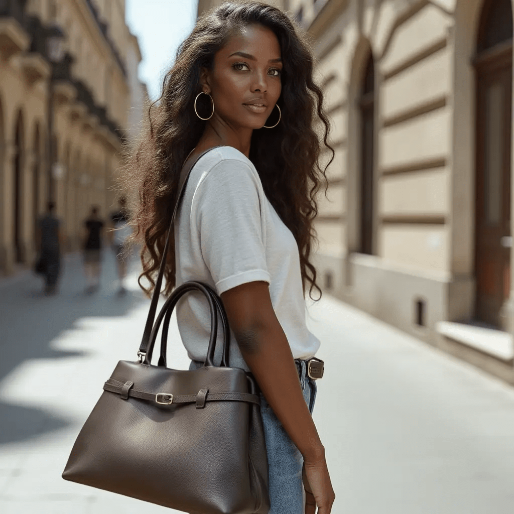 THE XL SARAH LARGE BELT TOTE BAG - Willow & Luna
