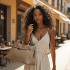 THE XL SARAH LARGE BELT TOTE BAG - Willow & Luna