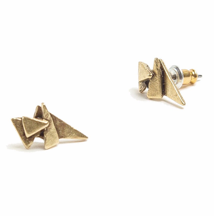 Triangle Stack Studs - Willow & Luna