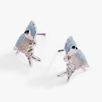 Tufted Titmouse Bird Stud Earrings - Willow & Luna