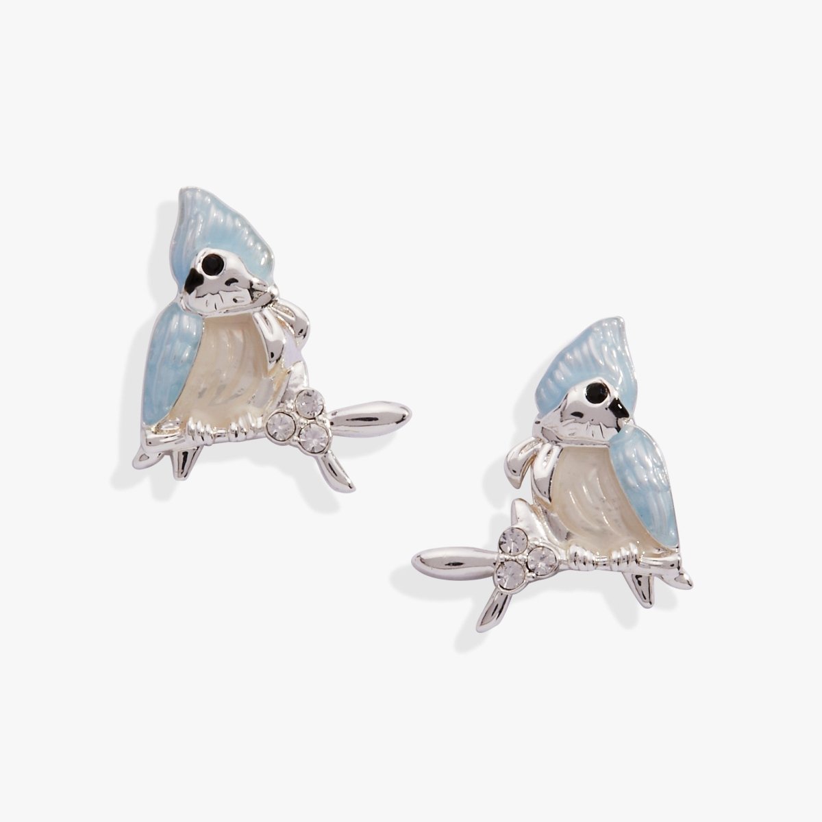 Tufted Titmouse Bird Stud Earrings - Willow & Luna