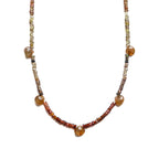 Tundra Sapphire and Andalusite Beaded Gemstone Necklace - Willow & Luna